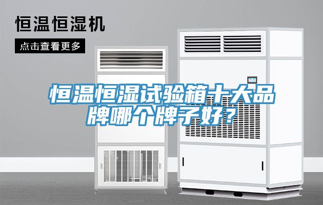 恒溫恒濕試驗(yàn)箱十大品牌哪個(gè)牌子好？