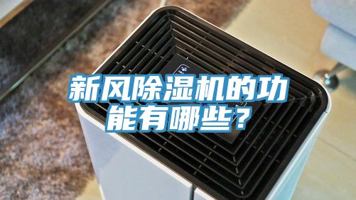 新風除濕機的功能有哪些？