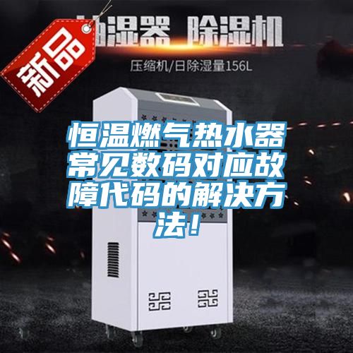 恒溫燃?xì)鉄崴鞒Ｒ姅?shù)碼對(duì)應(yīng)故障代碼的解決方法！