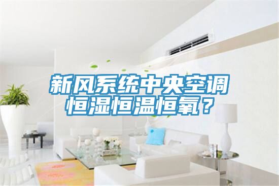新風(fēng)系統(tǒng)中央空調(diào)恒濕恒溫恒氧？
