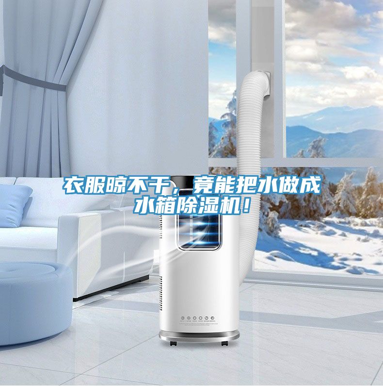 衣服晾不干，竟能把水做成水箱除濕機！