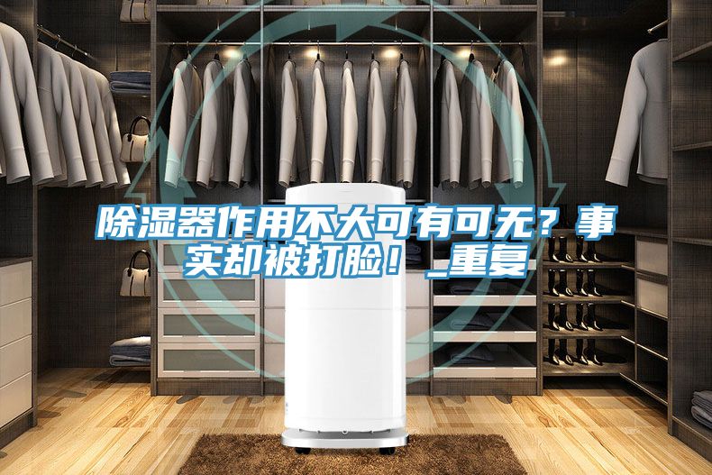 除濕器作用不大可有可無(wú)？事實(shí)卻被打臉！_重復(fù)