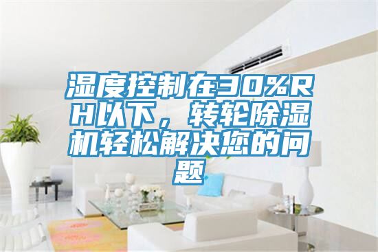 濕度控制在30%RH以下，轉輪除濕機輕松解決您的問題