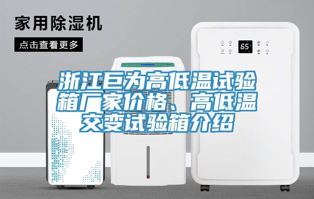 浙江巨為高低溫試驗(yàn)箱廠家價格、高低溫交變試驗(yàn)箱介紹