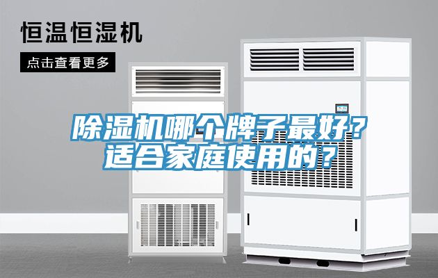 除濕機(jī)哪個牌子最好？適合家庭使用的？