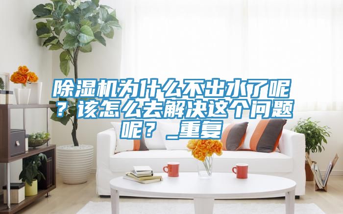 除濕機為什么不出水了呢？該怎么去解決這個問題呢？_重復