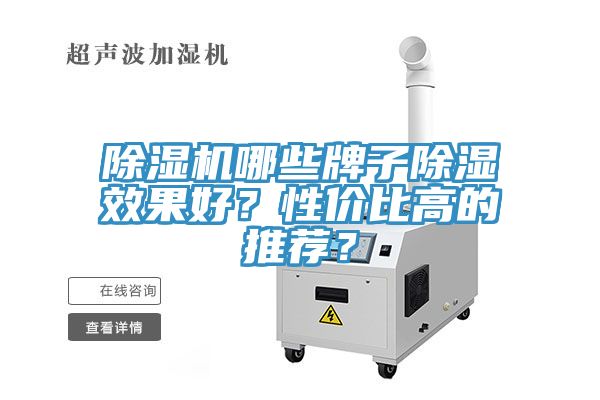除濕機哪些牌子除濕效果好？性價比高的推薦？