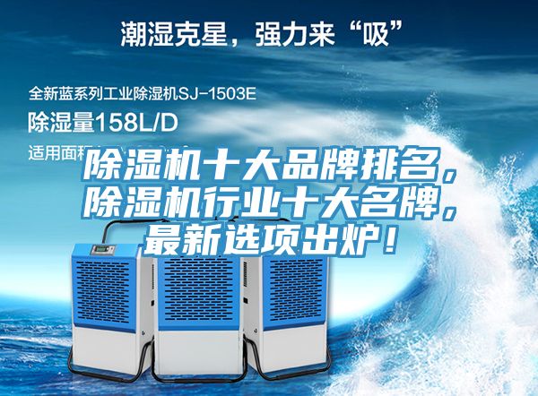 除濕機(jī)十大品牌排名，除濕機(jī)行業(yè)十大名牌，最新選項(xiàng)出爐！