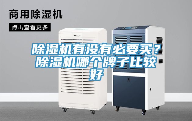 除濕機有沒有必要買？除濕機哪個牌子比較好