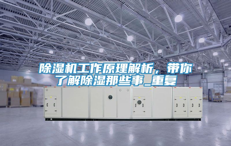 除濕機(jī)工作原理解析，帶你了解除濕那些事_重復(fù)