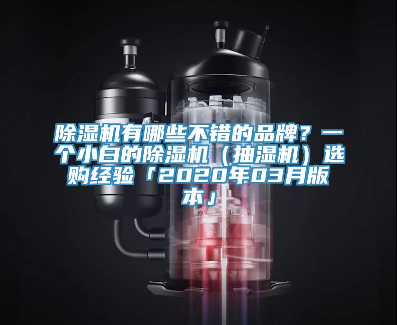 除濕機(jī)有哪些不錯(cuò)的品牌？一個(gè)小白的除濕機(jī)（抽濕機(jī)）選購(gòu)經(jīng)驗(yàn)「2020年03月版本」